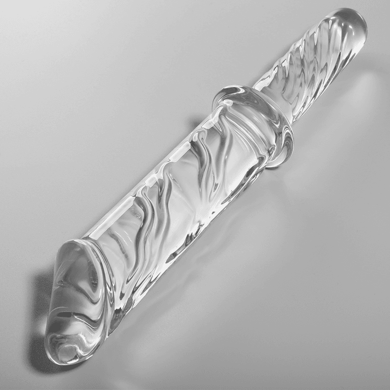 NEBULA SERIES BY IBIZA - MODEL 24 DILDO BOROSILICATE GLASS CLEAR 28.5 CM -O- 5 CM thumb 2