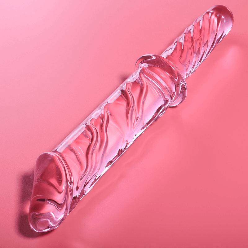 NEBULA SERIES BY IBIZA - MODEL 24 DILDO BOROSILICATE GLASS PINK 28.5 CM -O- 5 CM thumb 2