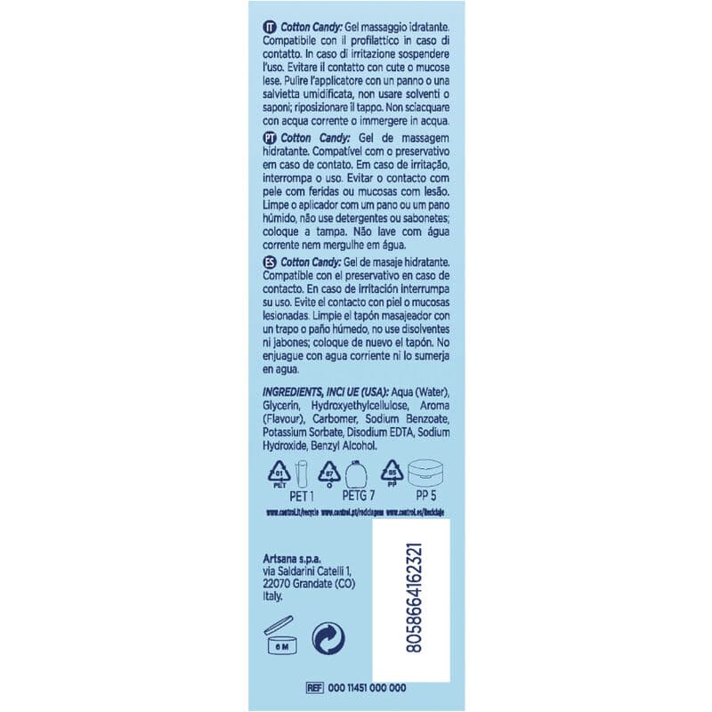 CONTROL - COTTON CANDY MASSAGE GEL 3 IN 1 200 ML thumb 2