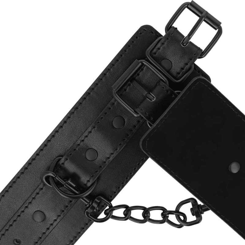 INTENSE - FETISH VEGAN LEATHER HANDCUFFS thumb 3