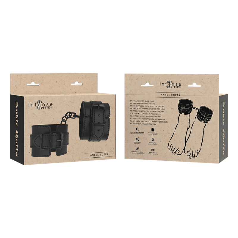 INTENSE - FETISH VEGAN LEATHER ANKLE CUFFS thumb 6