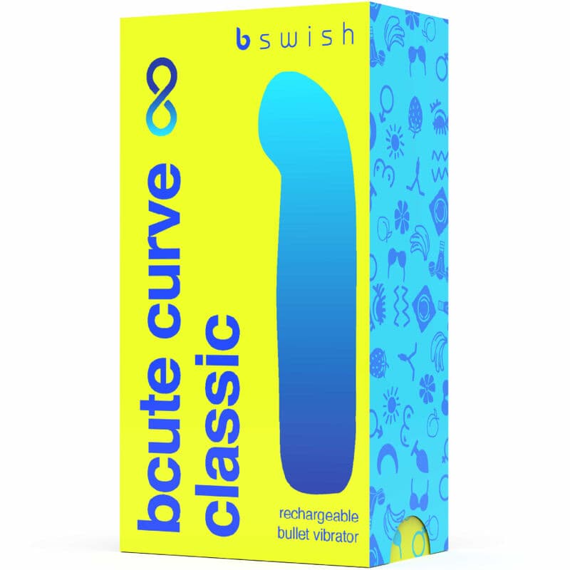 B SWISH - BCUTE CURVE INFINITE CLASSIC RECHARGEABLE SILICONE VIBRATOR YELLOW thumb 4
