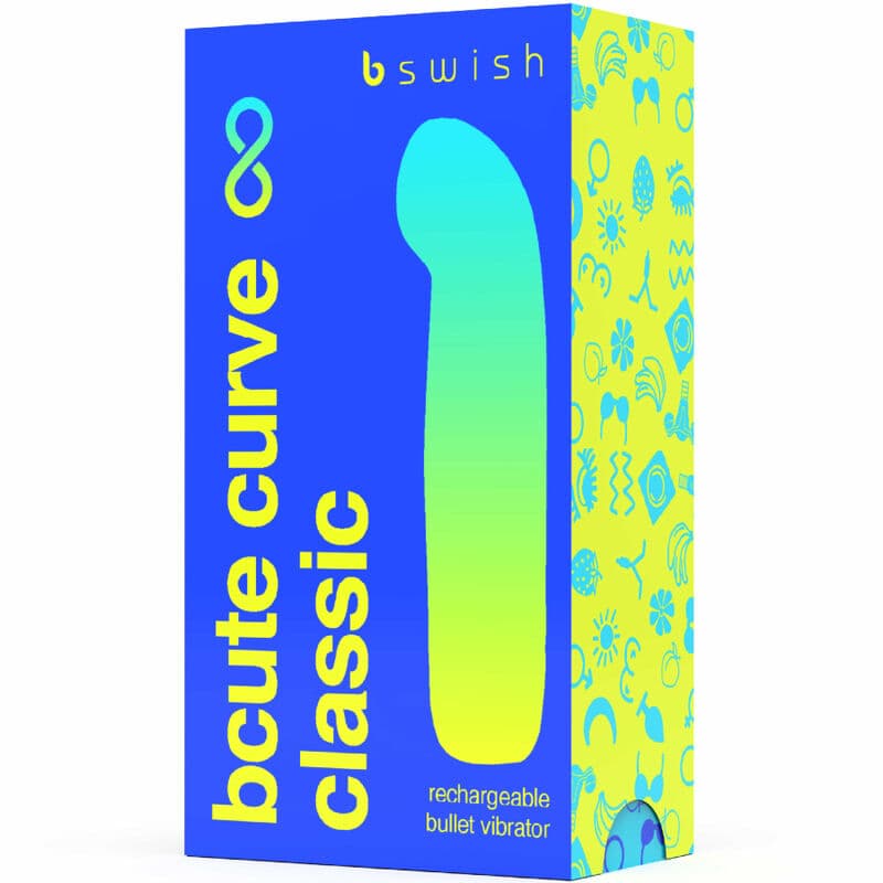 B SWISH - BCUTE CURVE INFINITE CLASSIC RECHARGEABLE VIBRATOR BLUE SILICONE thumb 4