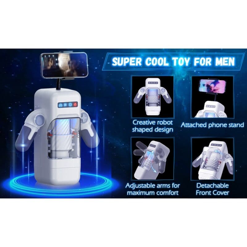 GAME CUP - THRUSTING VIBRATION MASTURBATOR WITH HEATING FUNCTION AND MOBILE SUPPORT - BLACK thumb 11