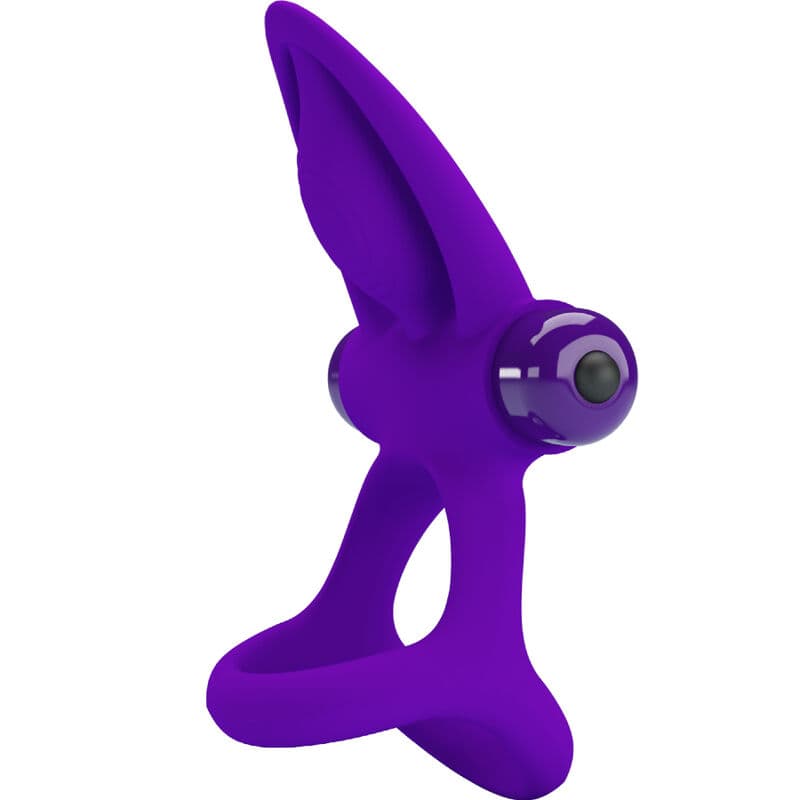 PRETTY LOVE - VIBRATOR RING 10 VIBRATIONS VIOLET SILICONE thumb 2