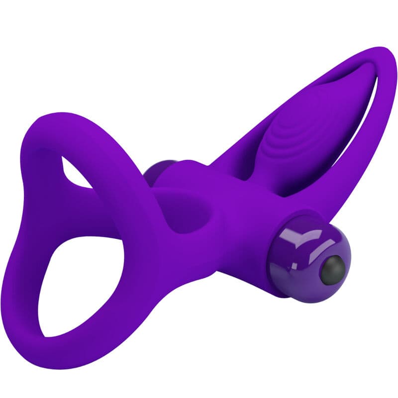 PRETTY LOVE - VIBRATOR RING 10 VIBRATIONS VIOLET SILICONE thumb 5