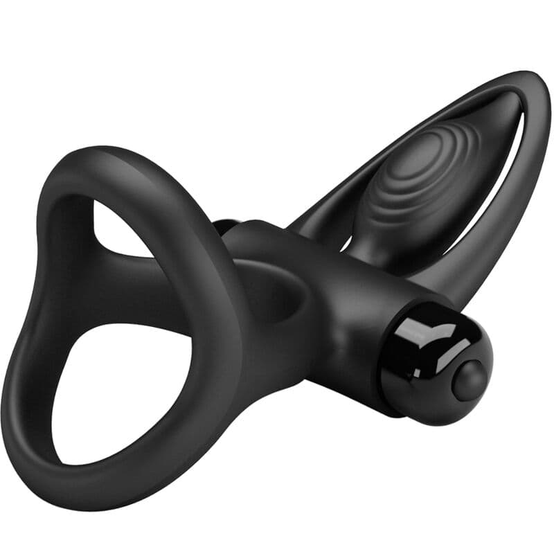 PRETTY LOVE - VIBRATING RING 10 VIBRATIONS BLACK SILICONE thumb 5