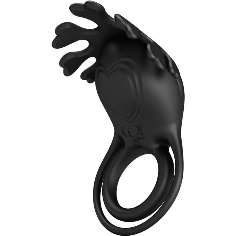 PRETTY LOVE - RUBEN VIBRATOR RING 7 VIBRATIONS BLACK SILICONE thumb 2