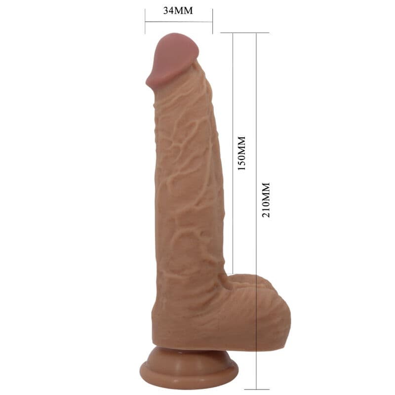 PRETTY LOVE - JONATHAN SILICONE DILDO 3 VIBRATIONS + 3 INSERTION MEASUREMENTS REMOTE CONTROL 21 CM thumb 6