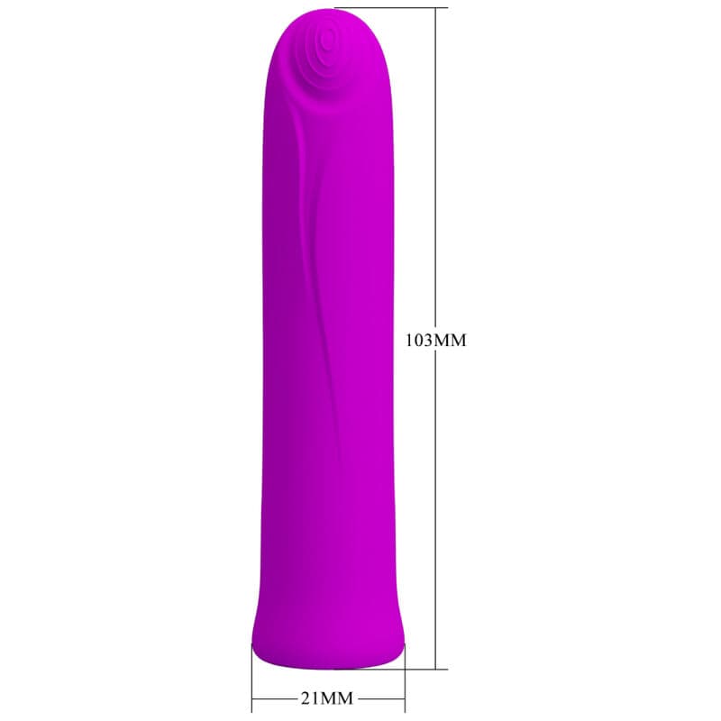 PRETTY LOVE - CURTIS MINI SUPER POWER VIBRATOR 12 VIOLET SILICONE VIBRATIONS thumb 6