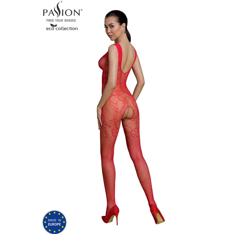 PASSION - ECO COLLECTION BODYSTOCKING ECO BS012 RED thumb 2