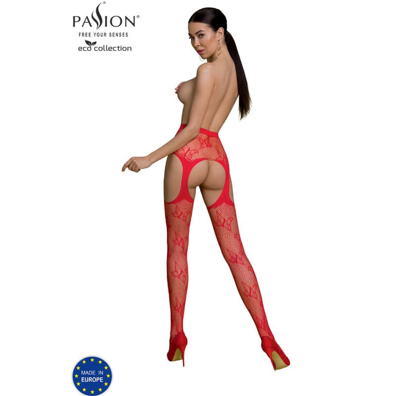 PASSION - ECO COLLECTION BODYSTOCKING ECO S001 RED thumb 2