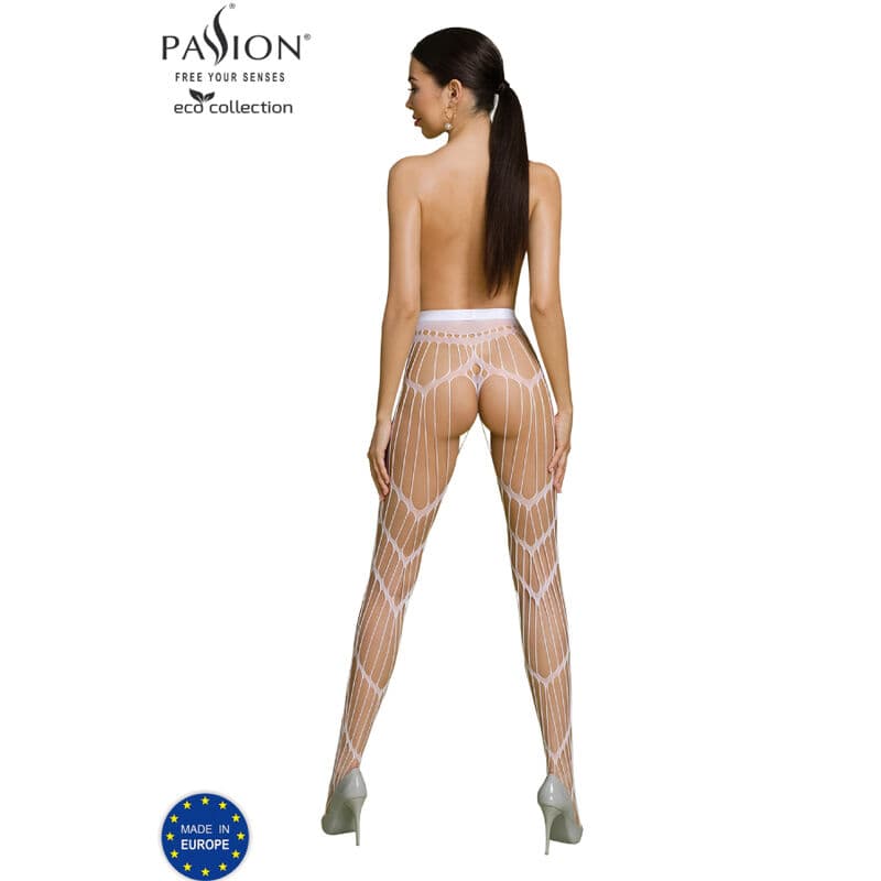 PASSION - ECO COLLECTION BODYSTOCKING ECO S006 WHITE thumb 2