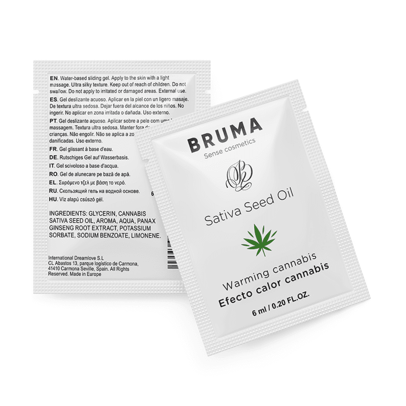 BRUMA - SATIVA SEED OIL SLIDING GEL WARMING CANNABIS FLAVOR 6 ML thumb 2