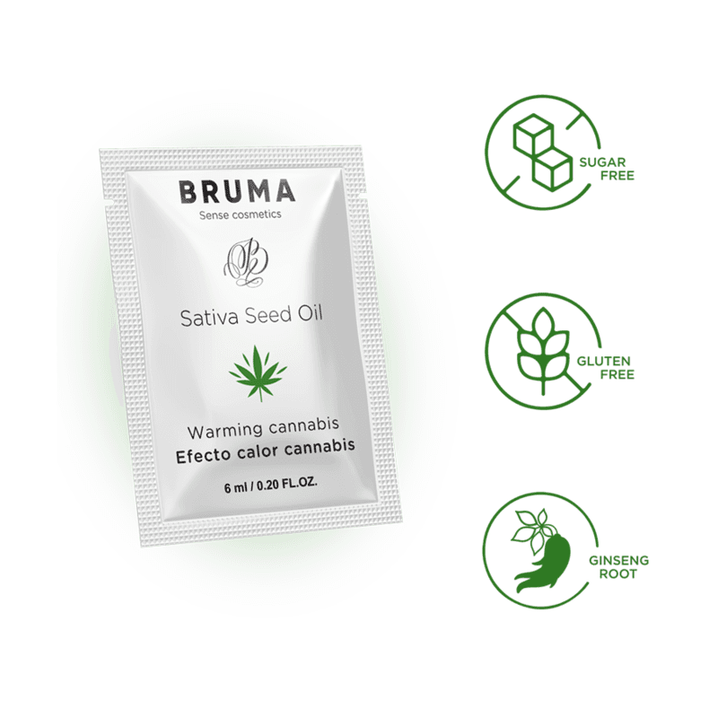 BRUMA - SATIVA SEED OIL SLIDING GEL WARMING CANNABIS FLAVOR 6 ML thumb 4