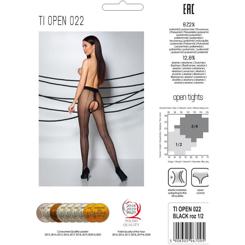 PASSION - TIOPEN 022 BLACK TIGHTS 1/2 20 DEN thumb 5