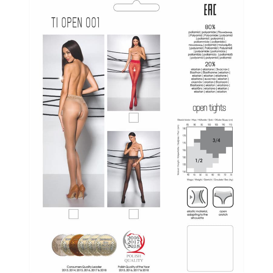 PASSION - TIOPEN 001 RED TIGHTS 1/2 20 DEN thumb 3