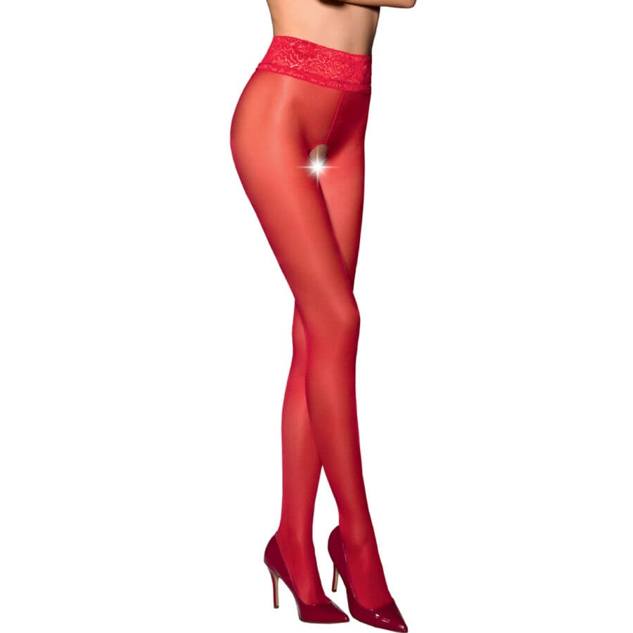 PASSION - TIOPEN 008 RED TIGHTS 1/2 30 DEN thumb 2