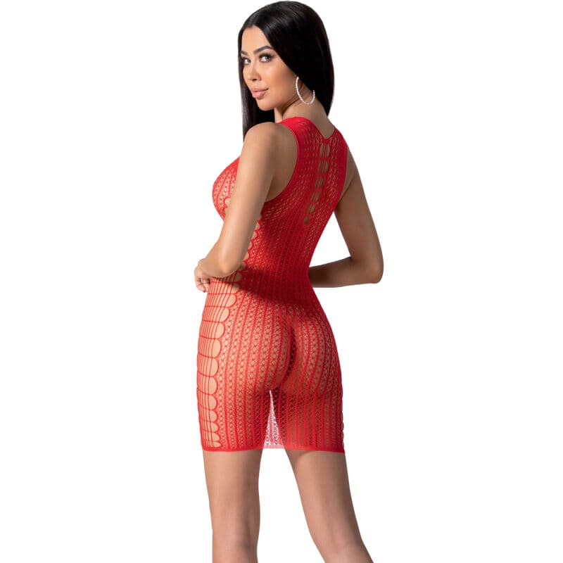 PASSION - BS097 RED BODYSTOCKING ONE SIZE thumb 2