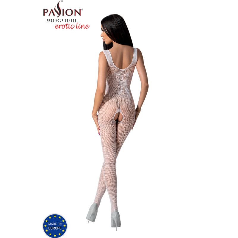 PASSION - BS098 WHITE BODYSTOCKING ONE SIZE thumb 4