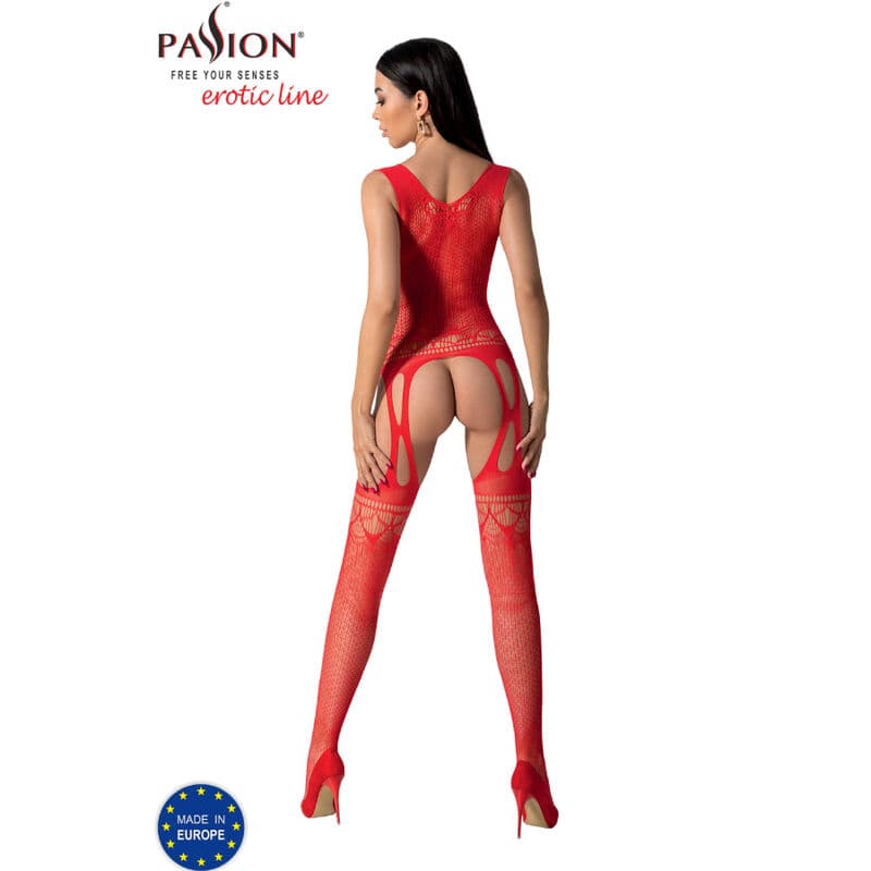 PASSION - BS099 RED BODYSTOCKING ONE SIZE thumb 4