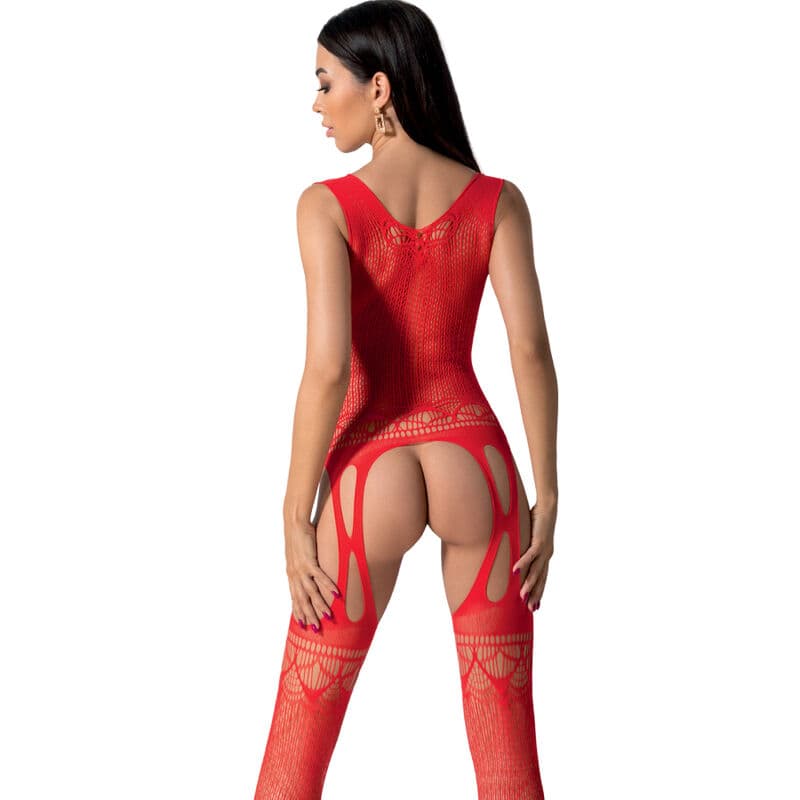 PASSION - BS099 RED BODYSTOCKING ONE SIZE thumb 2