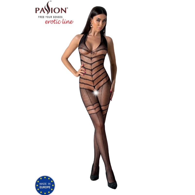 PASSION - BS100 BODYSTOCKING BLACK ONE SIZE thumb 3