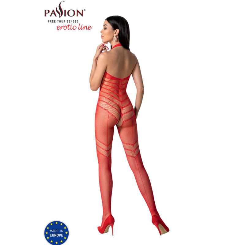 PASSION - BS100 BODYSTOCKING RED ONE SIZE thumb 4