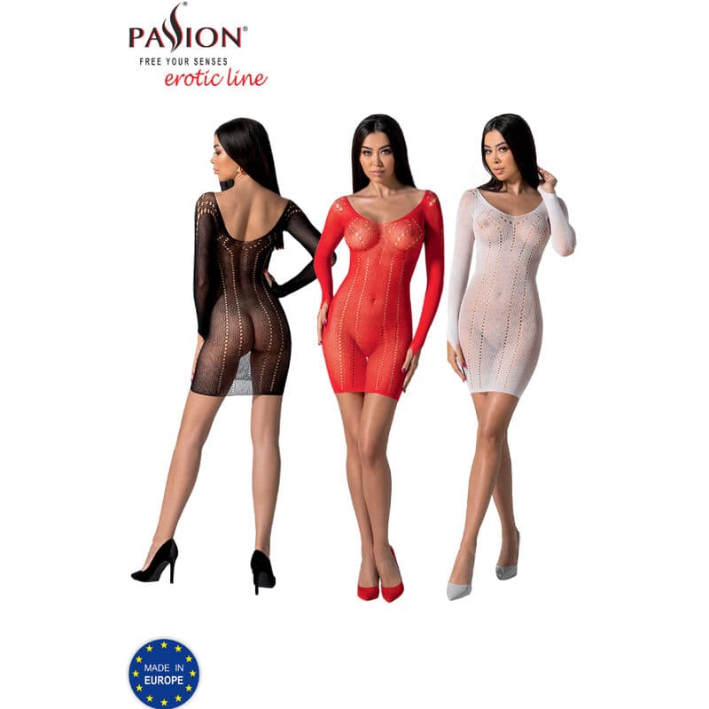 PASSION - BS101 RED BODYSTOCKING ONE SIZE thumb 6