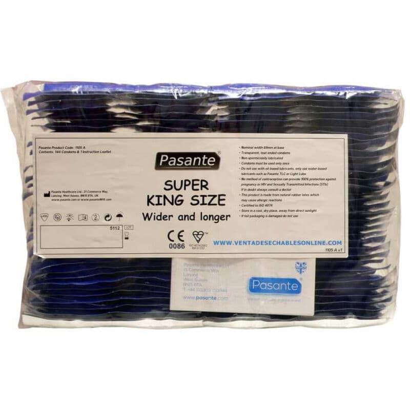 PASANTE - CONDOMS SIZE SUPER KING BAG 144 UNITS thumb 3