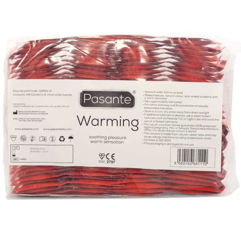 PASANTE - CONDOMS WARMING EFFECT BAG 144 UNITS thumb 3