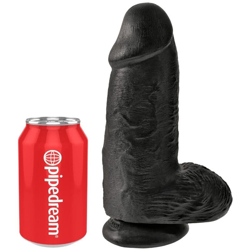 KING COCK - CHUBBY REALISTIC PENIS 23 CM BLACK thumb 5