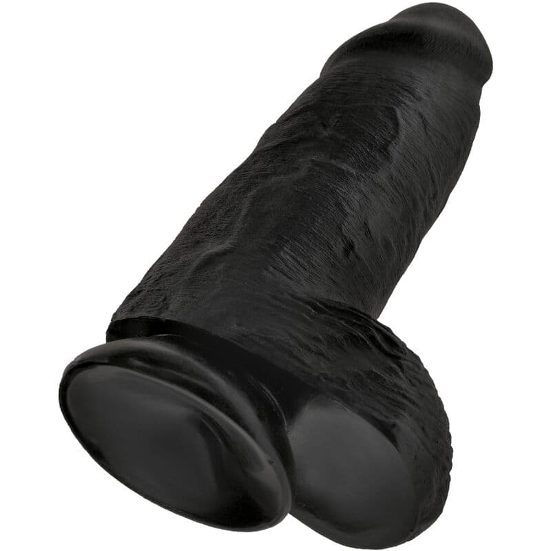 KING COCK - CHUBBY REALISTIC PENIS 23 CM BLACK thumb 4