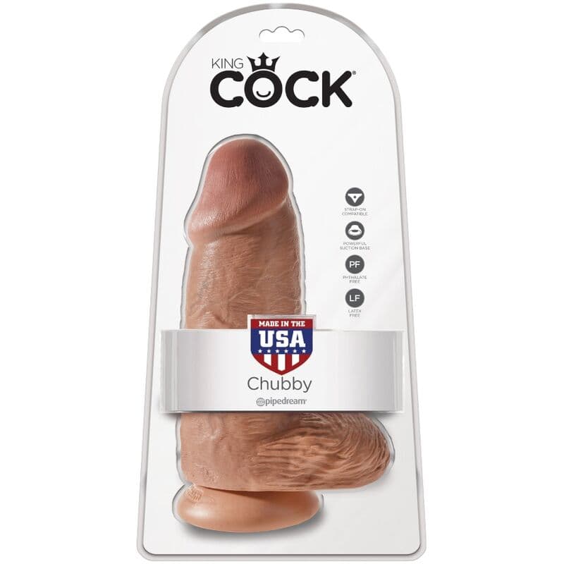 KING COCK - CHUBBY REALISTIC PENIS 23 CM CARAMEL thumb 6