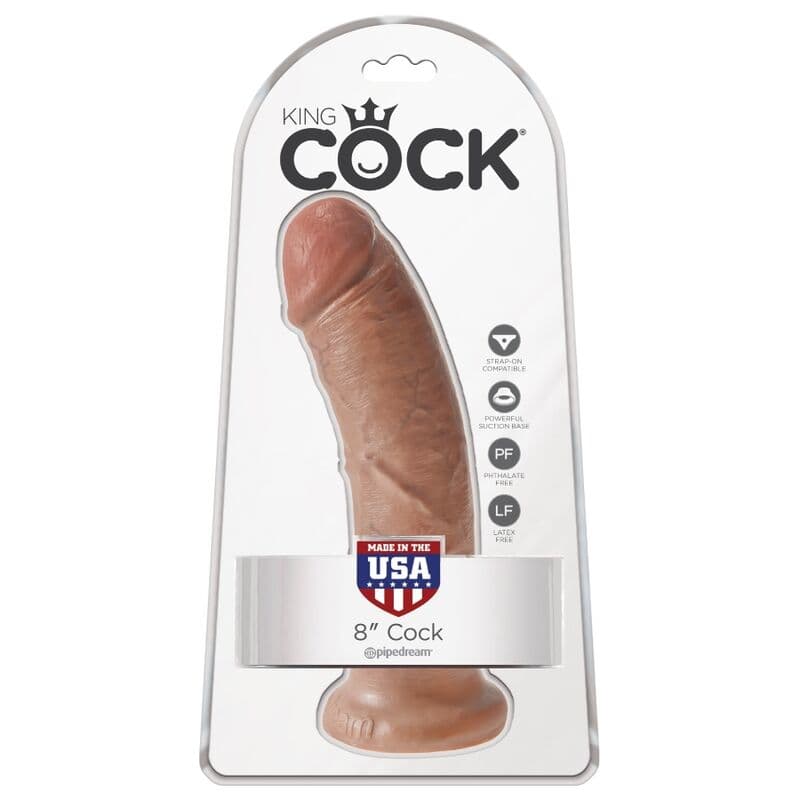 KING COCK - REALISTIC PENIS 19.5 CM CARAMEL thumb 6