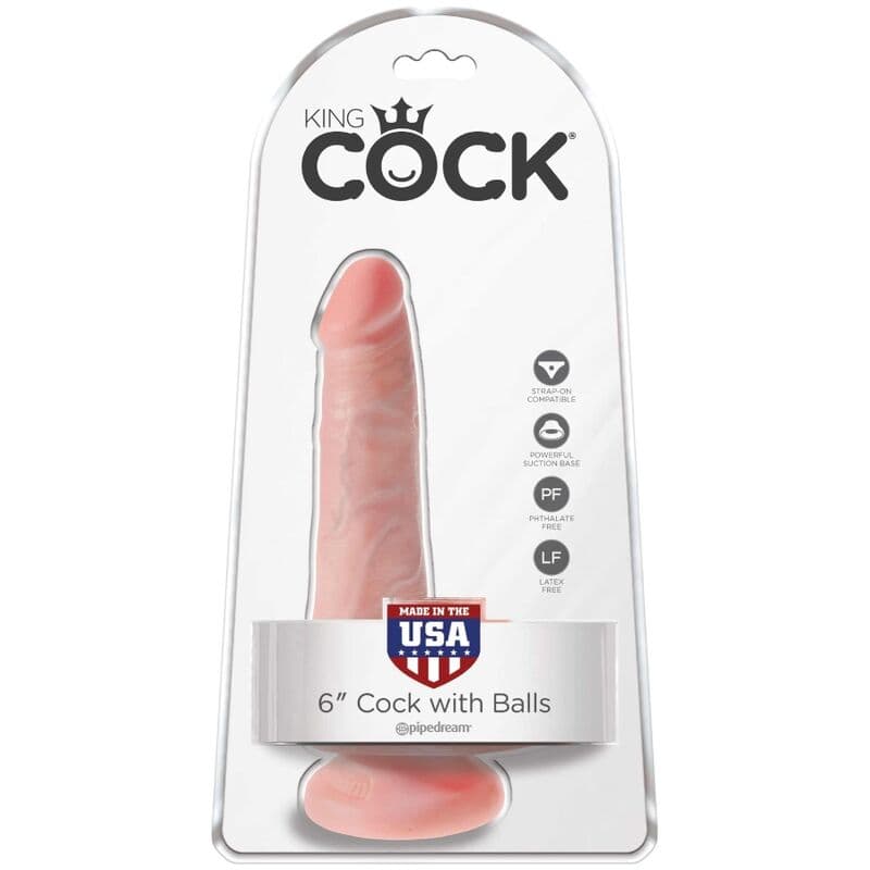 KING COCK - REALISTIC PENIS WITH BALLS 13.5 CM LIGHT thumb 6