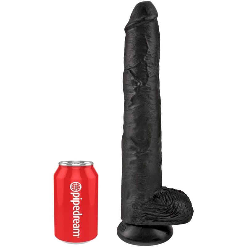 KING COCK - REALISTIC PENIS WITH BALLS 30.5 CM BLACK thumb 5