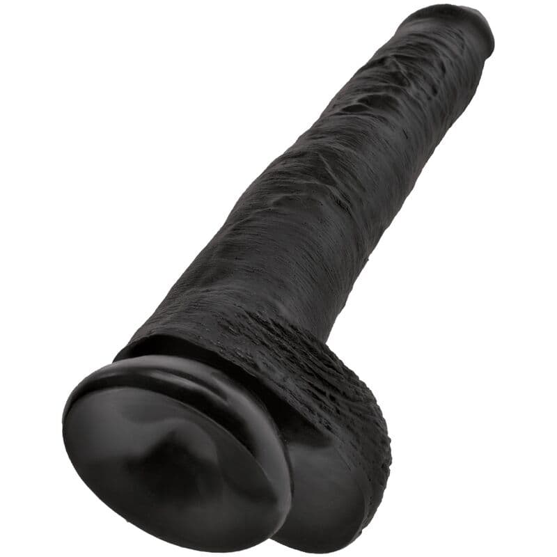 KING COCK - REALISTIC PENIS WITH BALLS 30.5 CM BLACK thumb 4