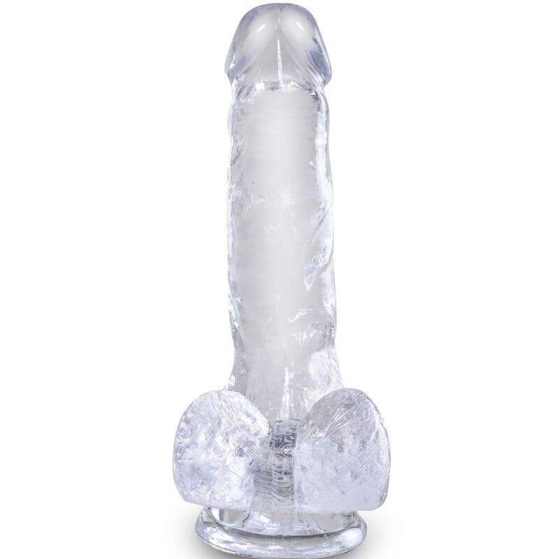 KING COCK - CLEAR REALISTIC PENIS WITH BALLS 13.5 CM TRANSPARENT thumb 2