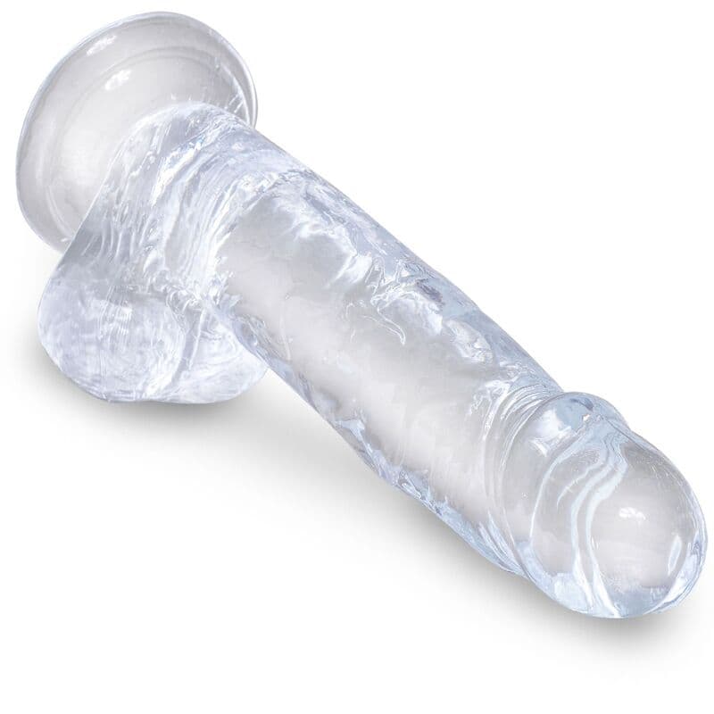 KING COCK - CLEAR REALISTIC PENIS WITH BALLS 15.2 CM TRANSPARENT thumb 3