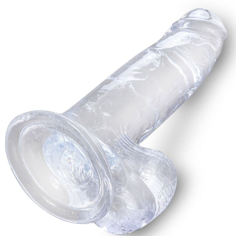 KING COCK - CLEAR REALISTIC PENIS WITH BALLS 15.2 CM TRANSPARENT thumb 4