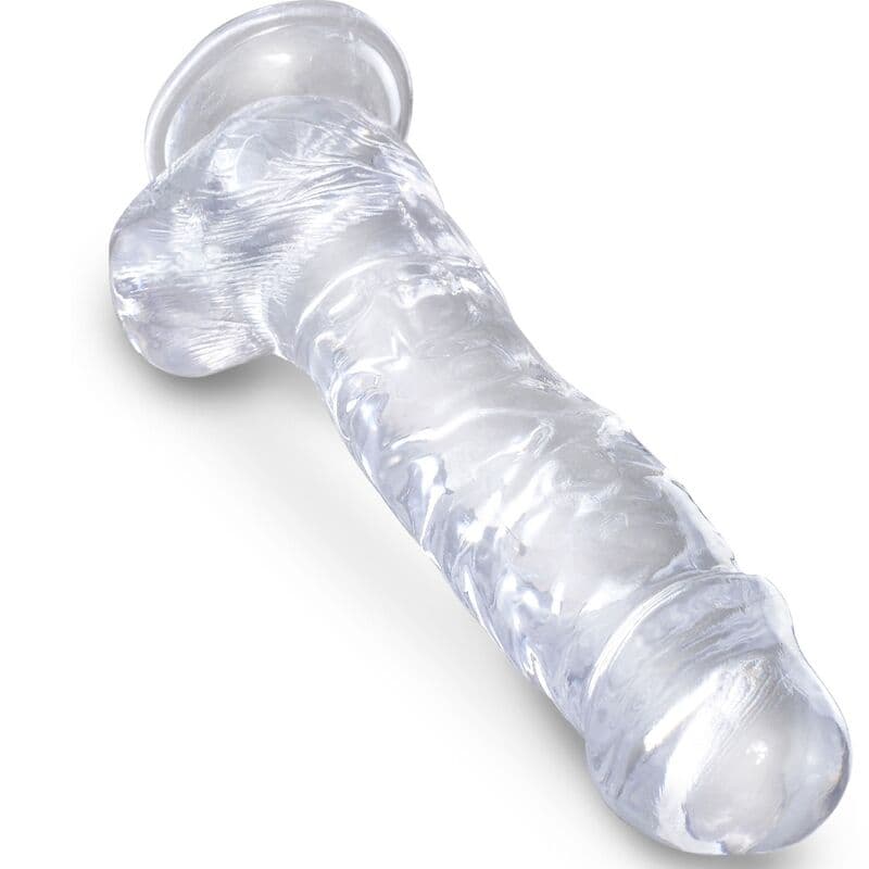 KING COCK - CLEAR REALISTIC PENIS WITH BALLS 16.5 CM TRANSPARENT thumb 3