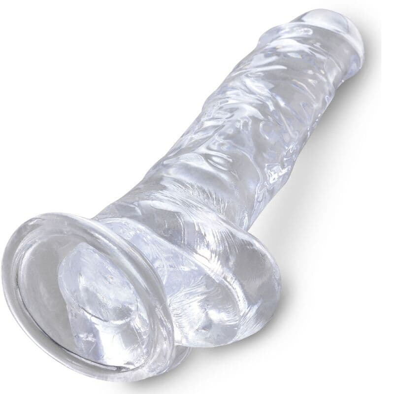 KING COCK - CLEAR REALISTIC PENIS WITH BALLS 16.5 CM TRANSPARENT thumb 4