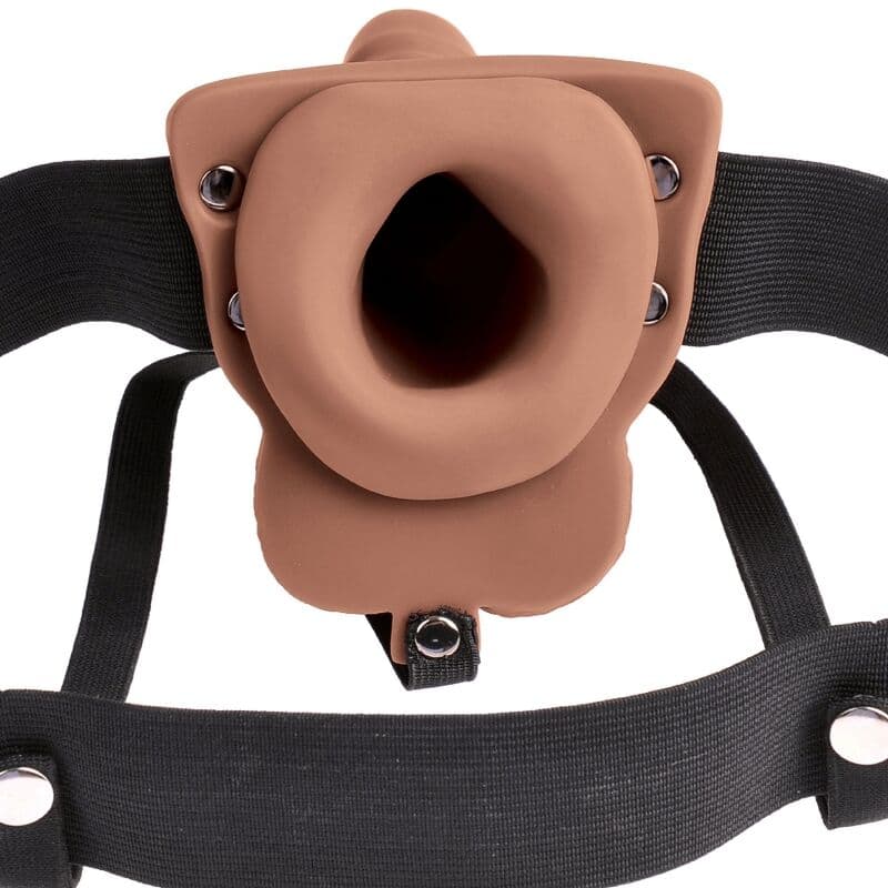 FETISH FANTASY SERIES - ADJUSTABLE HARNESS REALISTIC PENIS WITH RECHARGEABLE TESTICLES AND VIBRATOR 15 CM thumb 4