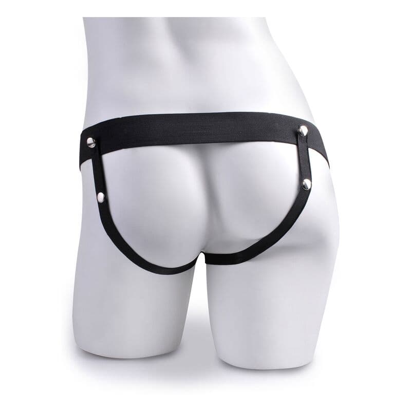 FETISH FANTASY SERIES - ADJUSTABLE HARNESS REALISTIC PENIS WITH BALLS SQUIRTING 19 CM thumb 4