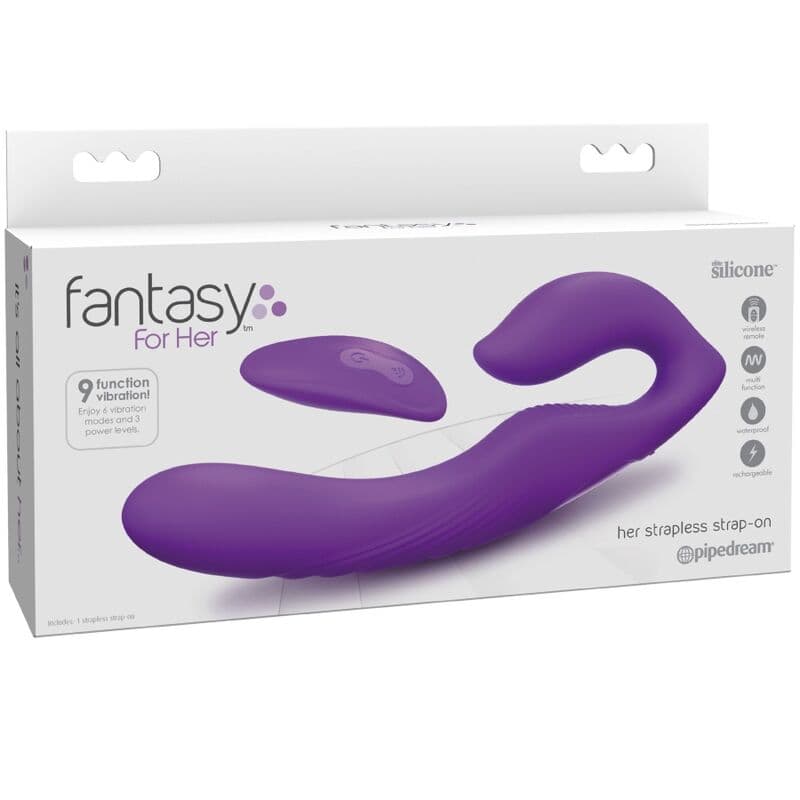 FANTASY FOR HER - DOUBLE PENETRATION VIBRATOR REMOTE CONTROL 9 VIOLET LEVELS thumb 4