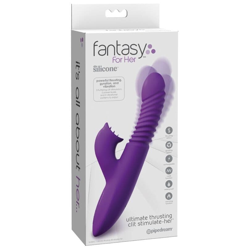 FANTASY FOR HER - CLITORIS STIMULATOR WITH HEAT OSCILLATION AND VIBRATION FUNCTION VIOLET thumb 5