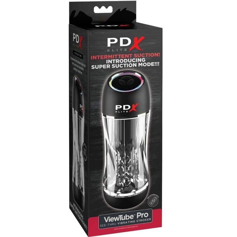 PDX ELITE - STROKER VIEWTUBE PRO VIBRATOR TRANSPARENT thumb 3