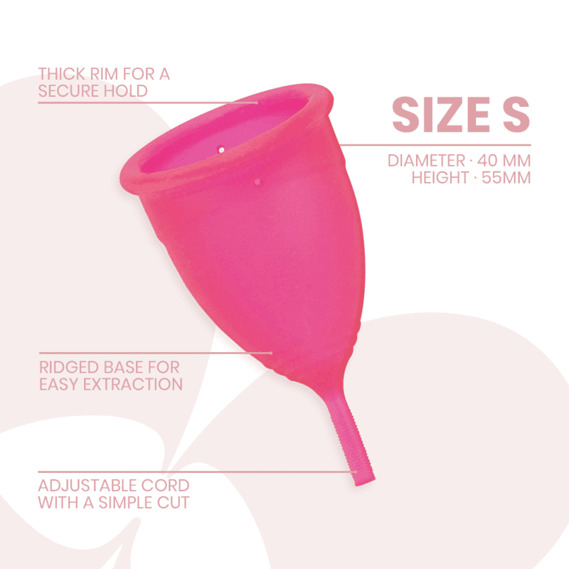 INTIMICHIC - MENSTRUAL CUP MEDICAL GRADE SILICONE - SIZE S thumb 3