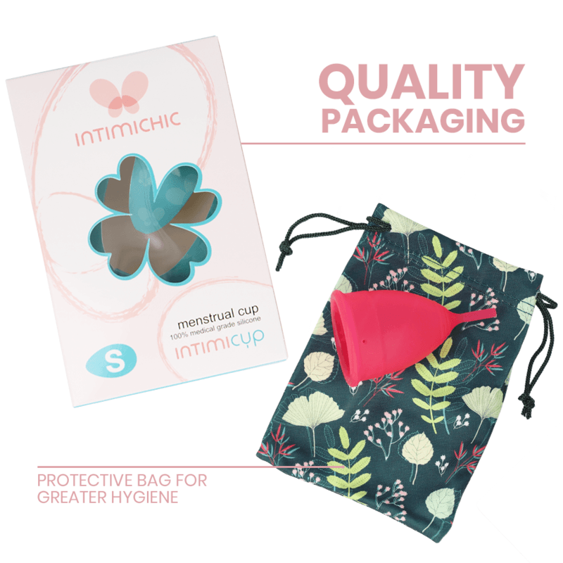INTIMICHIC - MENSTRUAL CUP MEDICAL GRADE SILICONE - SIZE S thumb 2